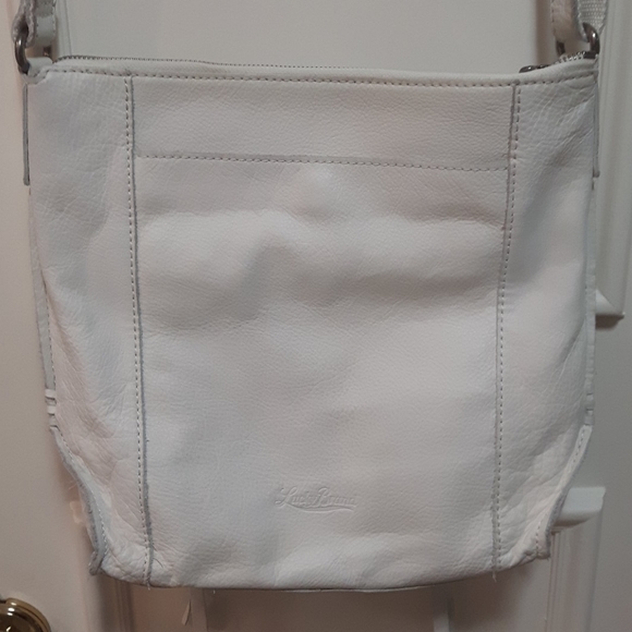 Genuine White leather lucky brand crossbody purse - Picture 4 of 8